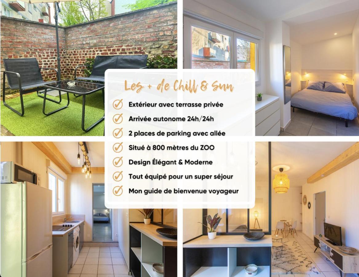 Chill & Sun - Terrasse Exterieure - Parking - Wifi - 4P Daire Amiens Dış mekan fotoğraf
